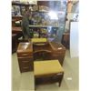 Image 1 : Vanity Dresser with Stool 