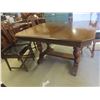 Image 2 : Walnut Antique Table + 6 Chairs 30"x54"x39"