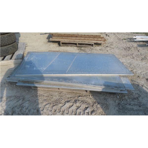 5 Aluminum Panels 1/8th inch Thick  78''x34''