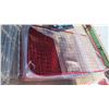 Image 1 : (10) 4ft x 7ft Red Grids/7 Shelves Per Grid 70 White Shelves