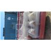 Image 2 : (10) 4ft x 7ft Red Grids/7 Shelves Per Grid 70 White Shelves