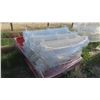 Image 2 : (10) 4ft x 7ft  Red Grids/7 Shelves Per Grid 70 White Shelves