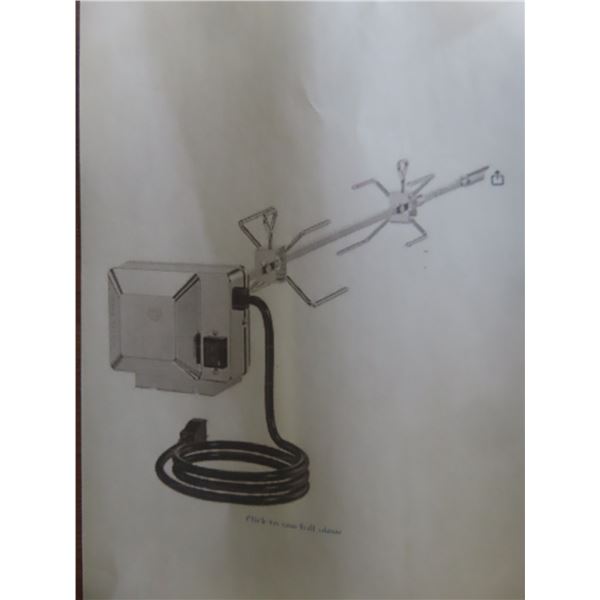 Stainless Steel Grill Rotisserie Kit Fits Weber