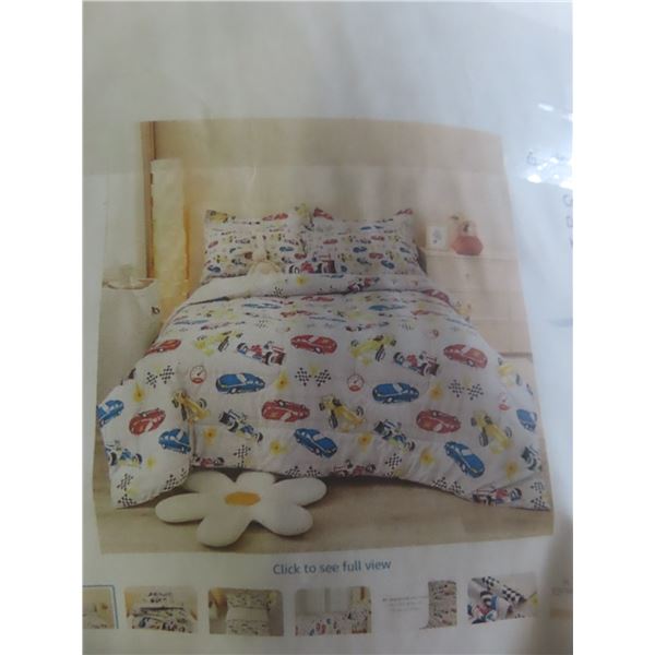 Twin Size Comforter Sets for Kids, 6 Piece Bed