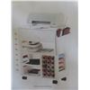 Image 1 : Craft Cart and Storage Table Compatible with 