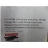 Image 2 : Gold Arched Wall Mirror 24"x36" Vintage