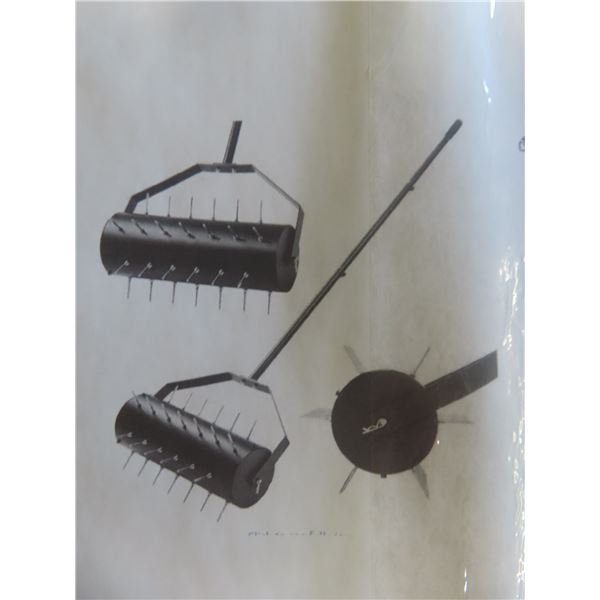 Lawn Aerator Rolling Manual Lawn Tool New Or Store Return 