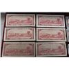 Image 3 : Canadian 11954+1973 Paper Currency 