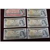 Image 8 : Canadian 11954+1973 Paper Currency 
