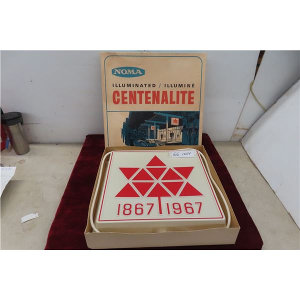 Noma Illuminated Centeralite 1867-1967 with Box 