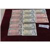 Image 1 : Canadian 1954,1973+1974 Paper Currency 