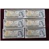 Image 2 : Canadian 1954,1973+1974 Paper Currency 