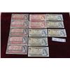 Image 1 : Canadian 1954,1975+1974 Paper Currency