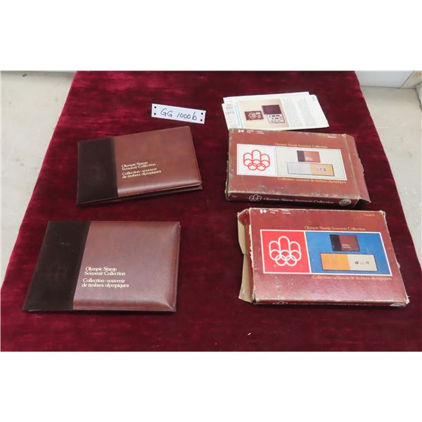 2 Souvenier Stamp Collection Canadian 1976 Olympics