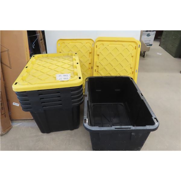7 Totes 102L + 6 Lids