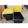 Image 1 : 7 Totes 102L + 6 Lids
