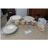 Image 1 : 10 Stoneware Dinner Plates, 6 Critters Coffee Mugs + 2 Travel Mugs 