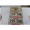 Image 3 : 9 Manitoba License Plates 