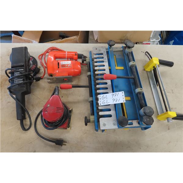 Dovetail Joint Fixture Palm Sander, Angle Grinder and Jig Saw