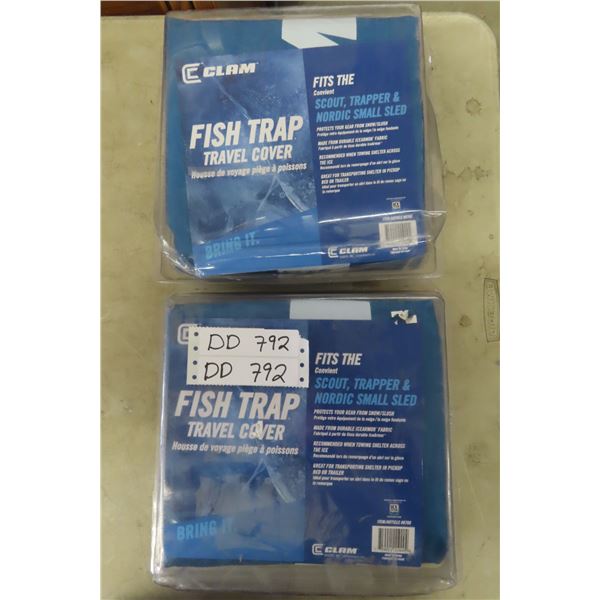2 New Clam Snowmobile Sleigh Covers