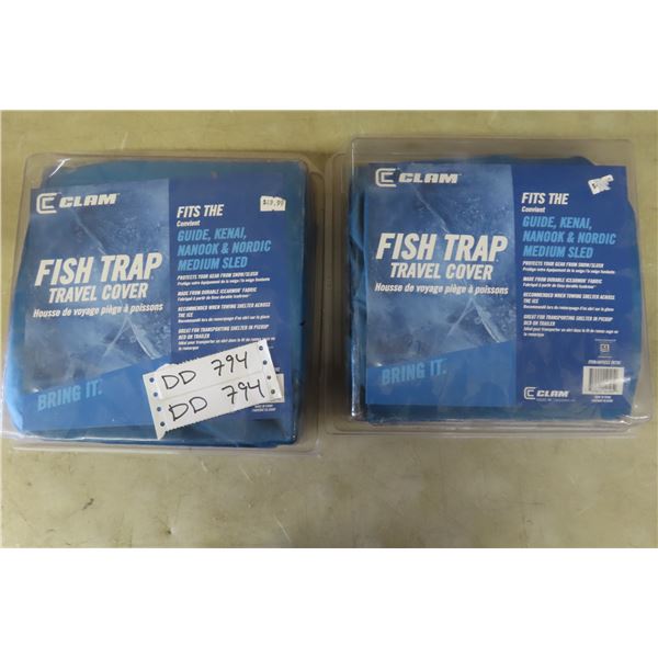 2 New Clam Snowmobile Sleigh Covers