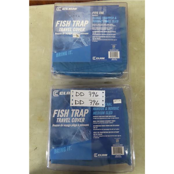 2 New Clam Snowmobile Sleigh Covers 