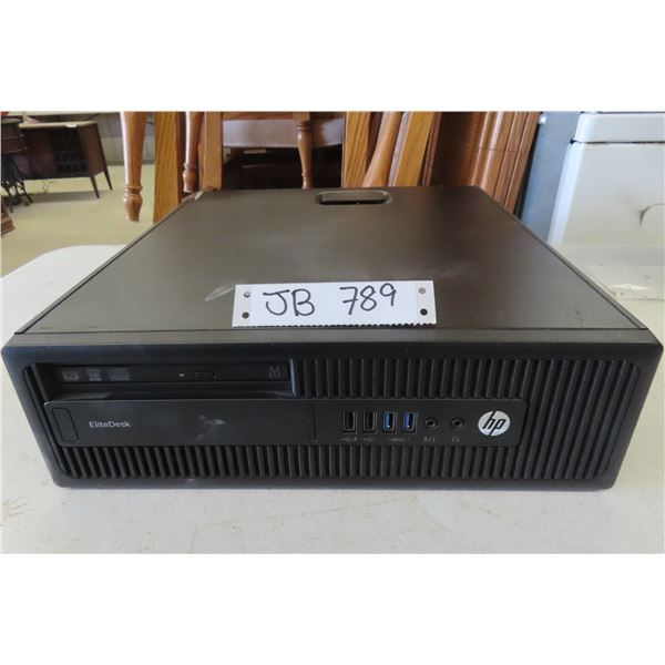 HP Elite Desk G3 Computer Model #70563, Has Windows Pro and Power Cable