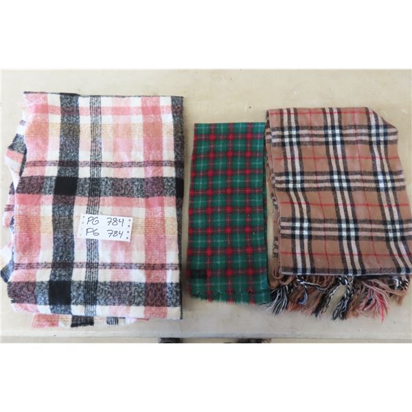 3 Tartan Scarves 