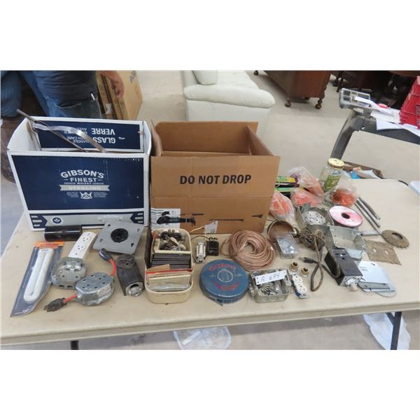 Electrical + Plumbing Supplies, Boxes, Receptical,