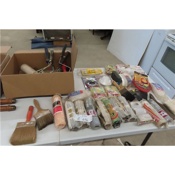Paint Supplies, Roller Sleeves, Cages, Brushes,