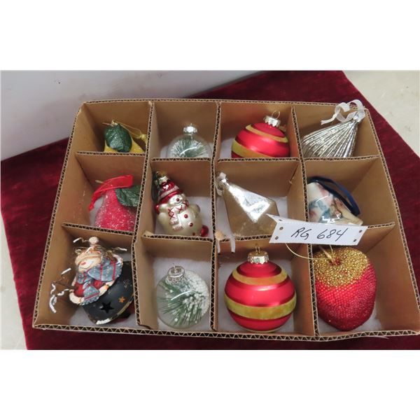 Collection of 12 Vintage Christmas Ornaments