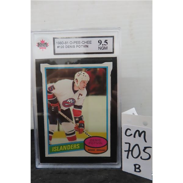 Graded Denis Potuin New York Islander Card