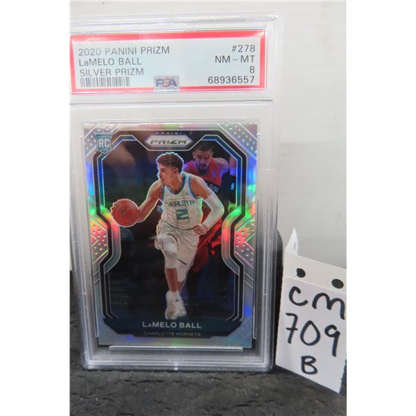Graded Rookie Silver Prizm Lamelo Ball Basketball Card