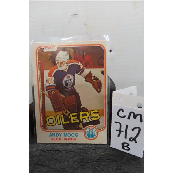 Andy Moog Rookie Edmonton Oilers Cards