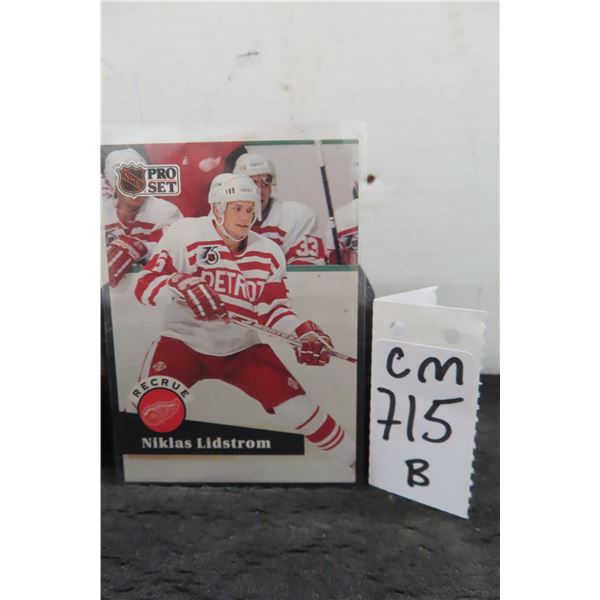 Nicklas Lidstrom French Rookie Detroit Red Wings Card