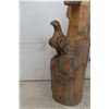 Image 3 : Wood Carving - Weathered Eagles 57" 