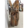 Image 4 : Wood Carving - Weathered Eagles 57" 
