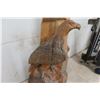 Image 7 : Wood Carving - Weathered Eagles 57" 