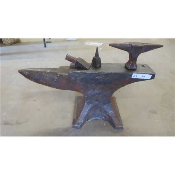 Peter Wright 175lb Anvil with 3 Insert Tooling 