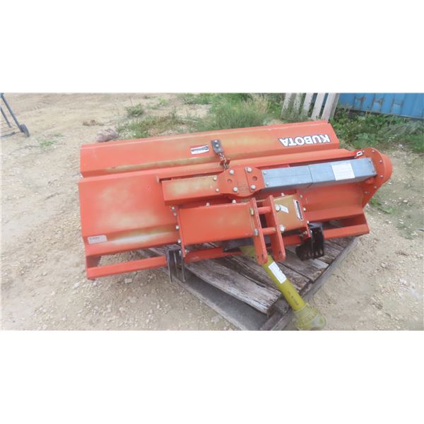 Kubota 160CA 3 Point Hitch 60" W Roto Tiller Serial # 160CA10424 - Used Very Little 