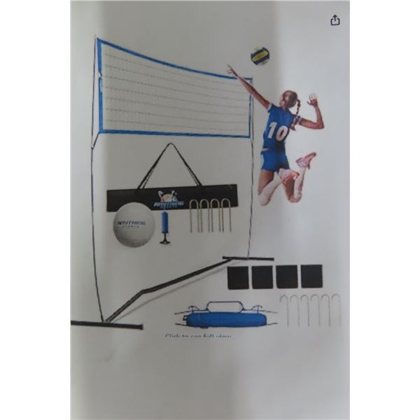 Outdoor Volleyball Net, Adjustable Height 