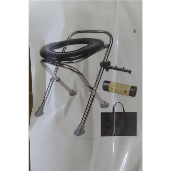 Portable Camping Toilet Seat, New or Store Return 