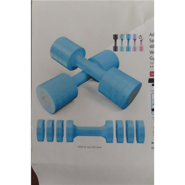 Dumbbell Hand Weights Set of 2 Each,