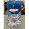 Image 1 : Fansquare Porcelain Dinner Plates Set of 3