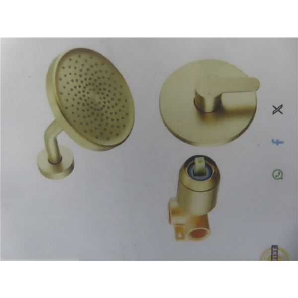 Tohlar Gold Shower Faucet, Single Handle Faucet