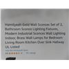 Image 3 : Gold Wall Sconces Set of 2, Bathroom Light Fixture 