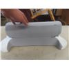 Image 2 : Cervical Neck Pillow with Cylinder Grey White