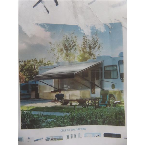 Suncode Grey RV Awning Fabric 17x8 ft 