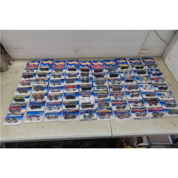 70 New Hotwheels 1990's