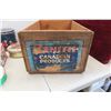 Image 2 : Vintage Tins, Wood Crate, Distressed Superman Metal Lunch Box,